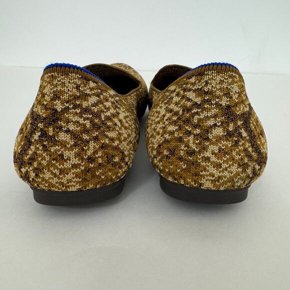 Rothy's The Loafer Fabric Knit Slip-On Flats Shoes in Bronze Metallic Python 9.5 - Picture 7 of 13